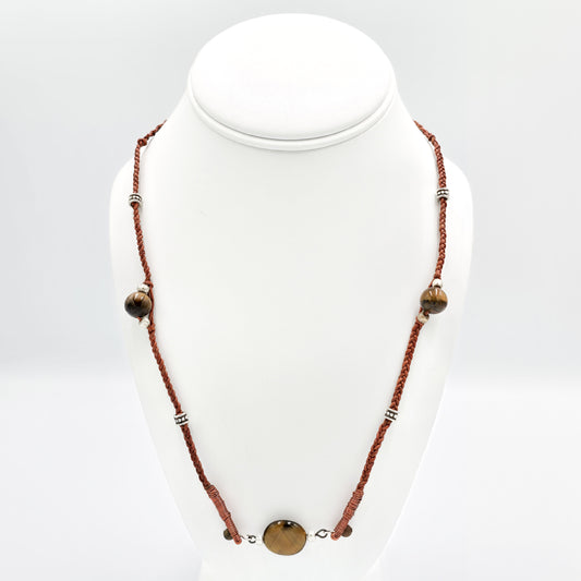 "Here's Looking at You" - Leather Necklace