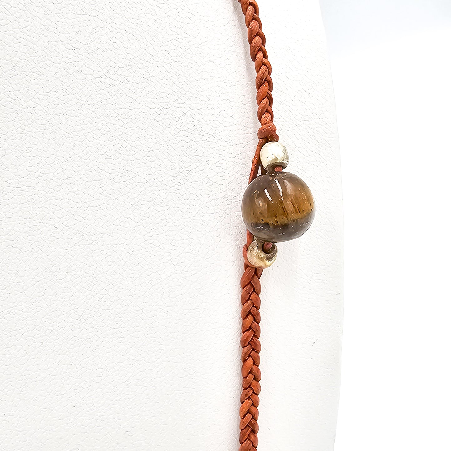 "Here's Looking at You" - Leather Necklace