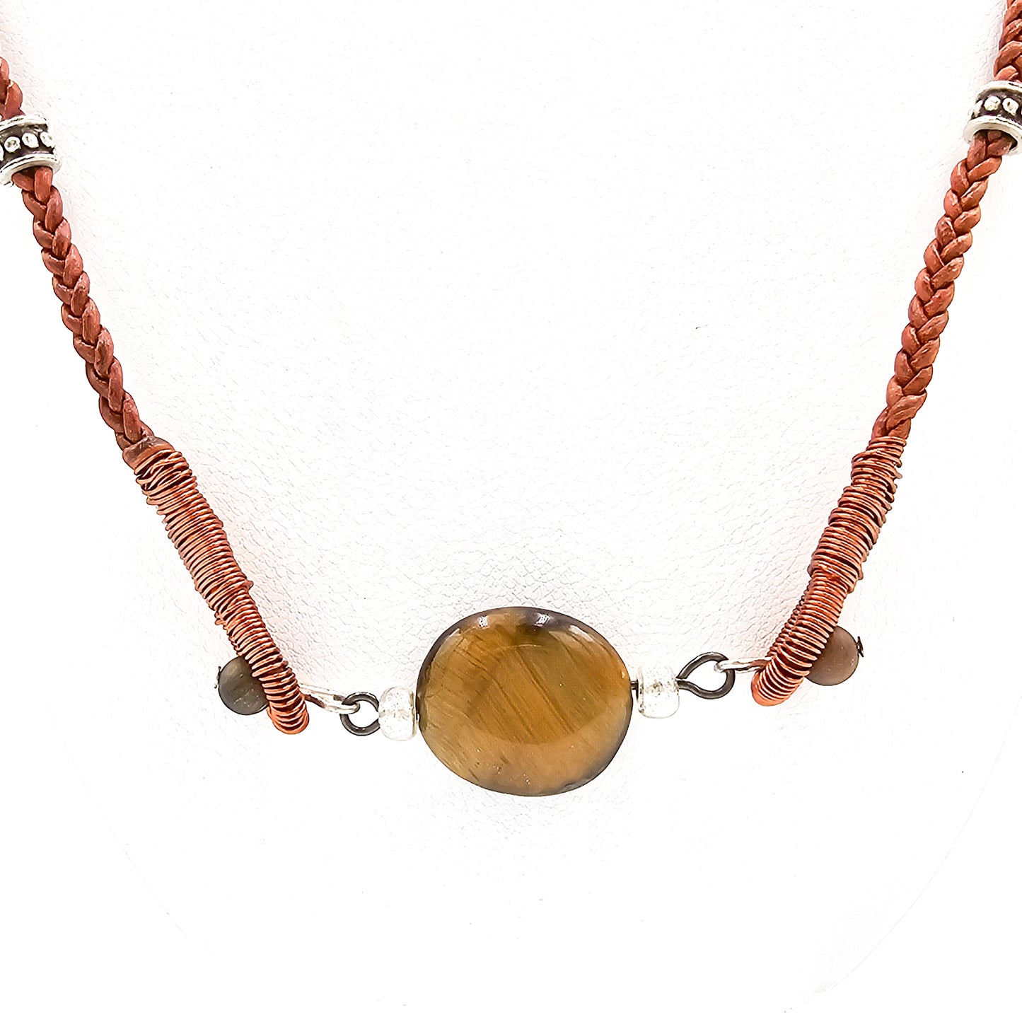 "Here's Looking at You" - Leather Necklace