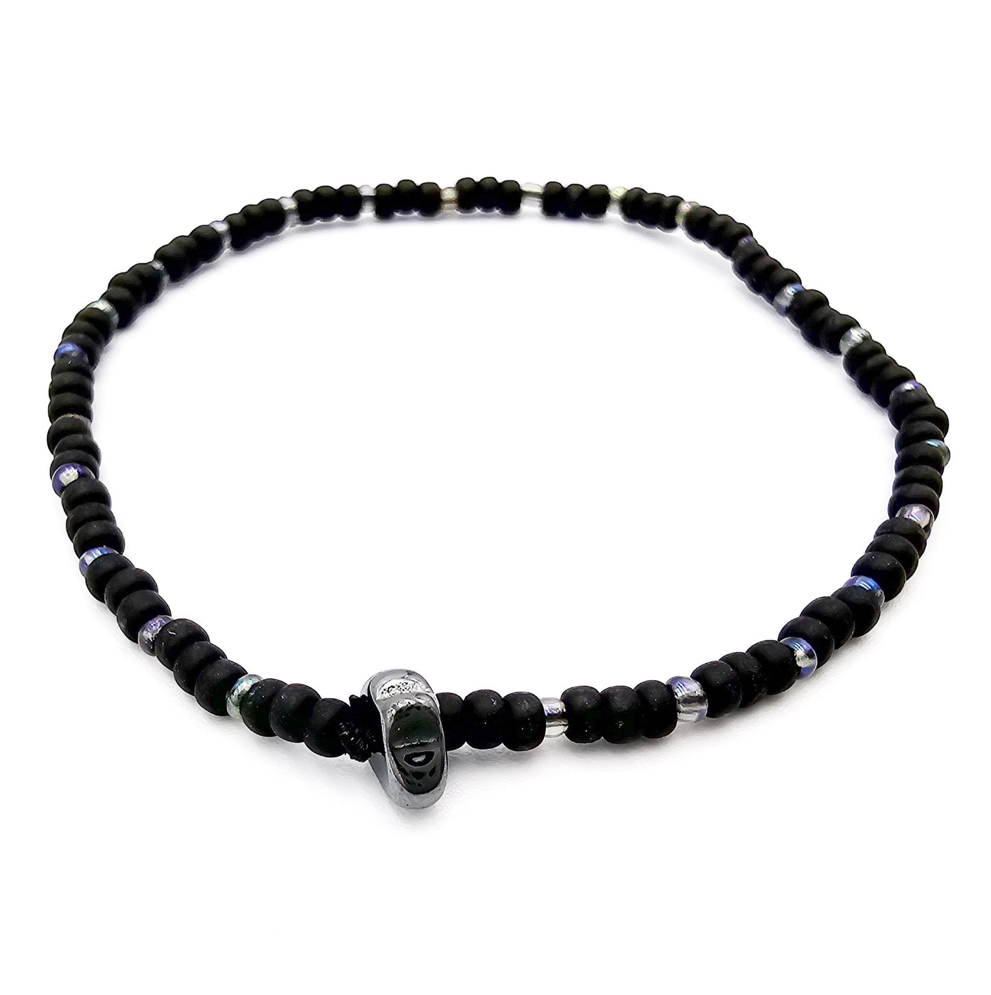 "Dark and Flashy" -  Stone Cold Bracelet Set