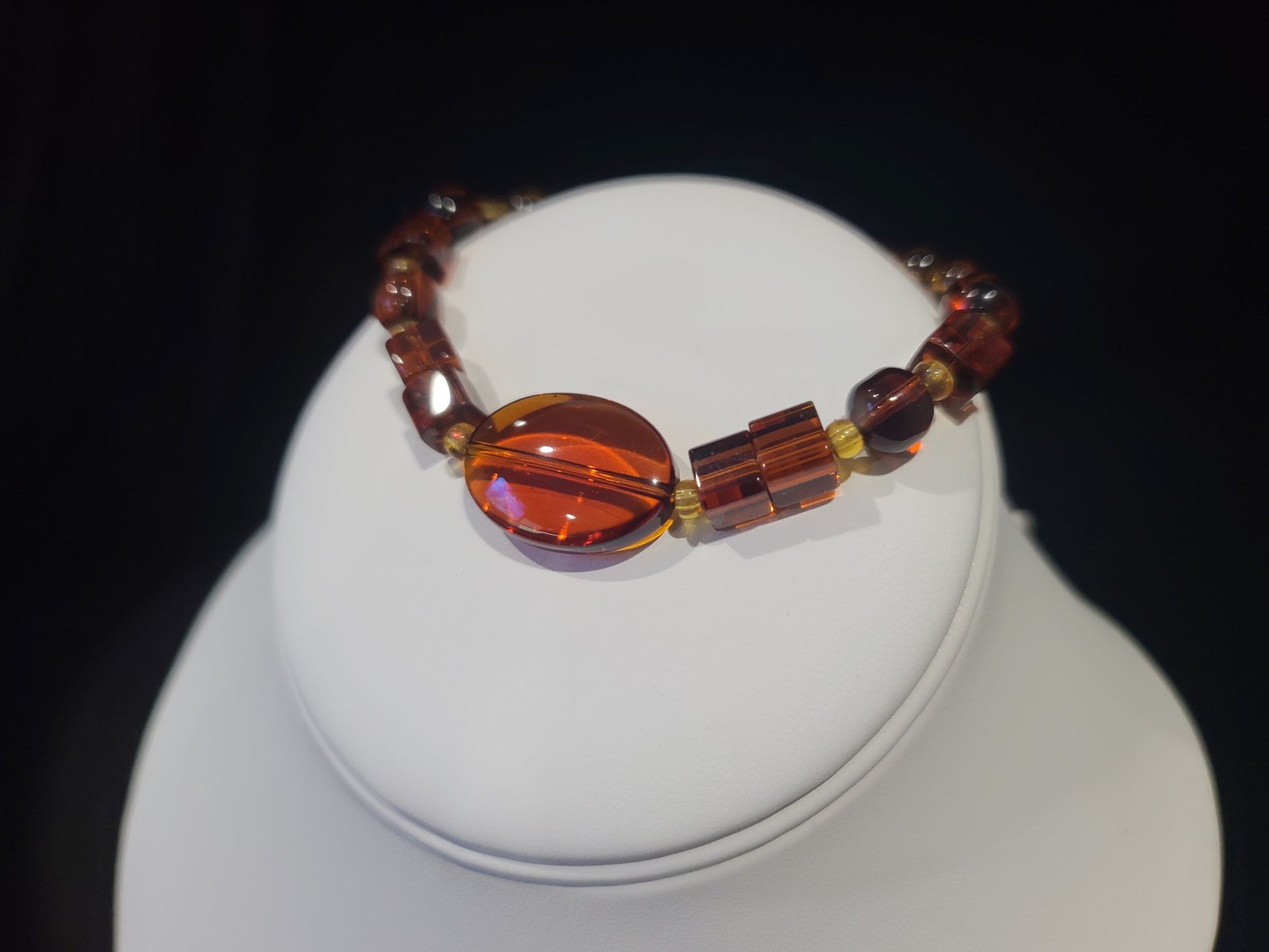 Amber Bracelet & Large Matching Earrings Pátzcuaro, MX - Das Vixen