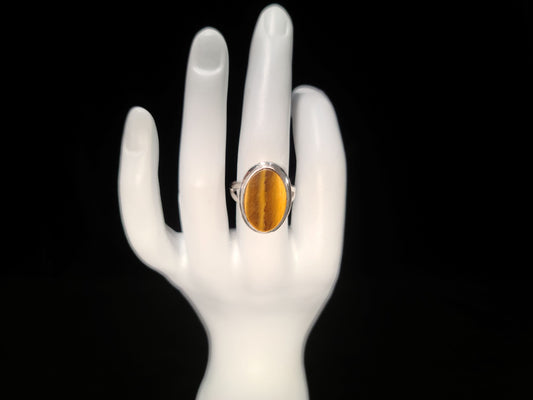 Sterling Silver & Tiger's Eye Ring - Das Vixen