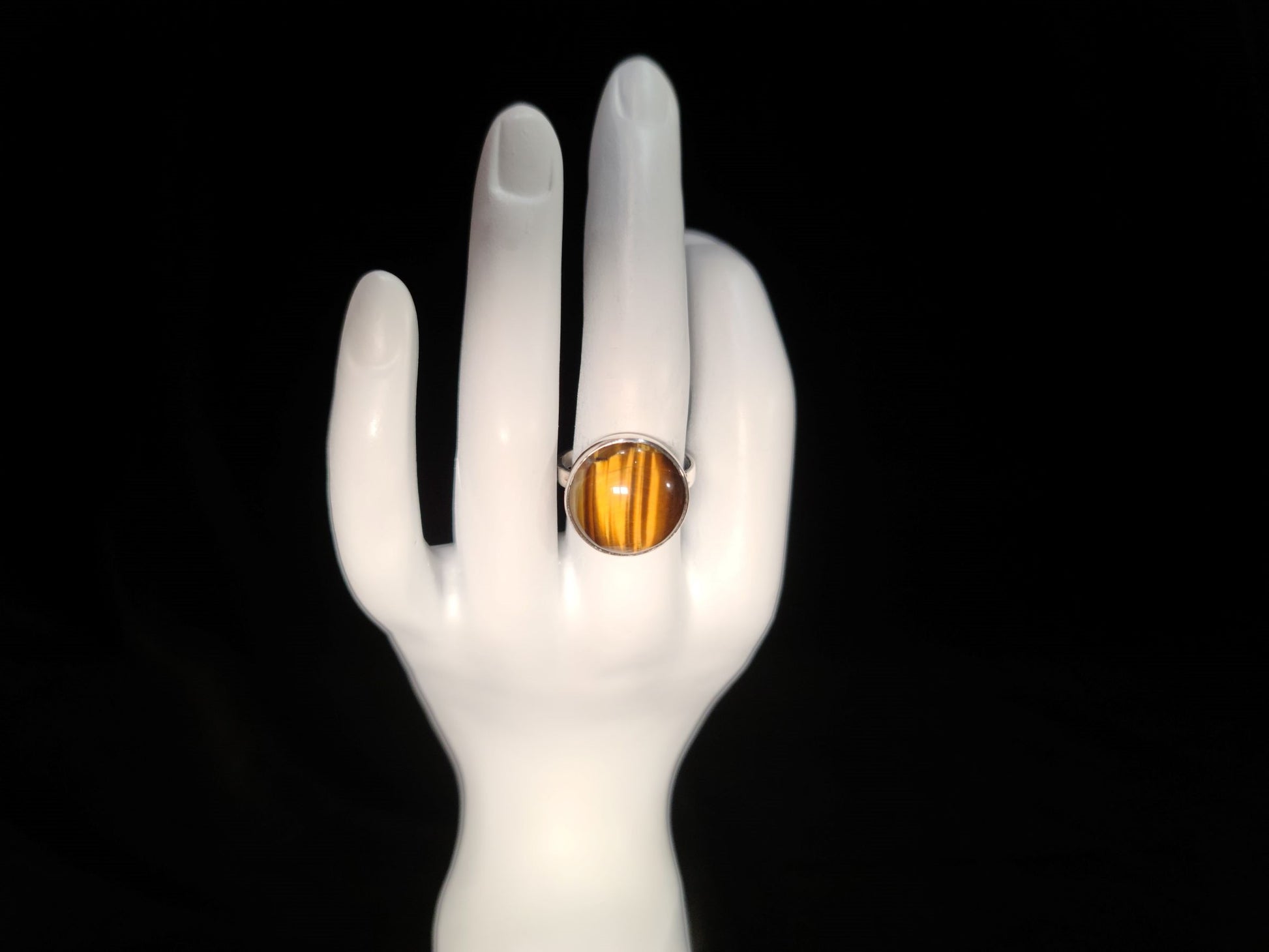 Sterling Silver & Tiger's Eye Ring - Das Vixen