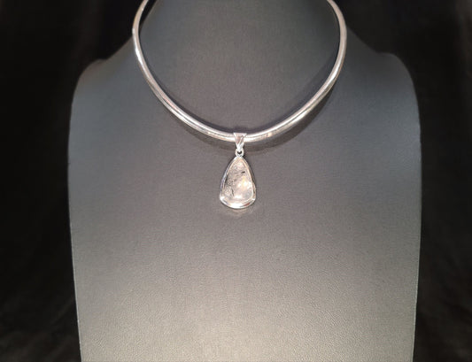 Sterling Silver & Rutile Quartz Pendant - Das Vixen