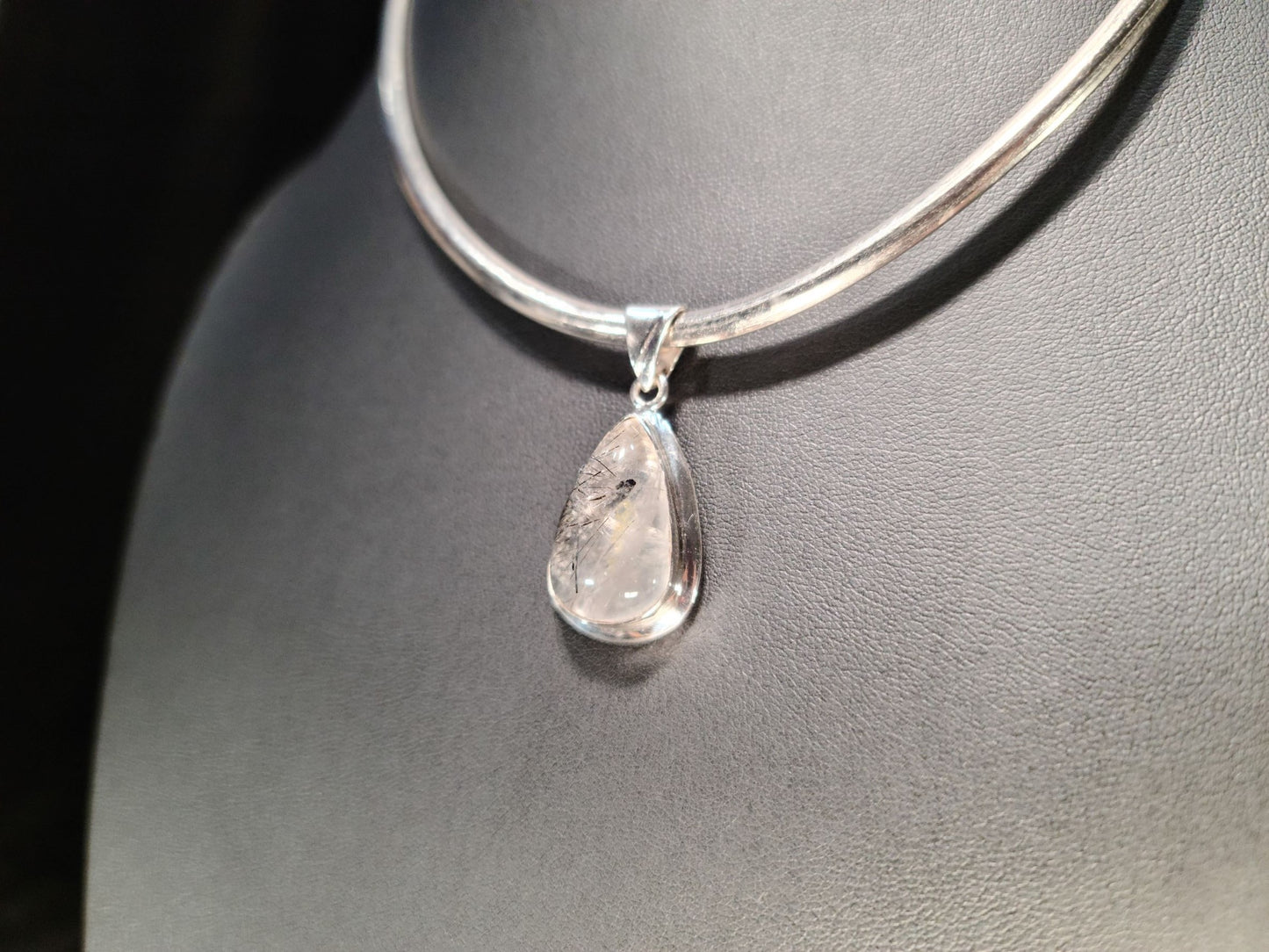 Sterling Silver & Rutile Quartz Pendant - Das Vixen