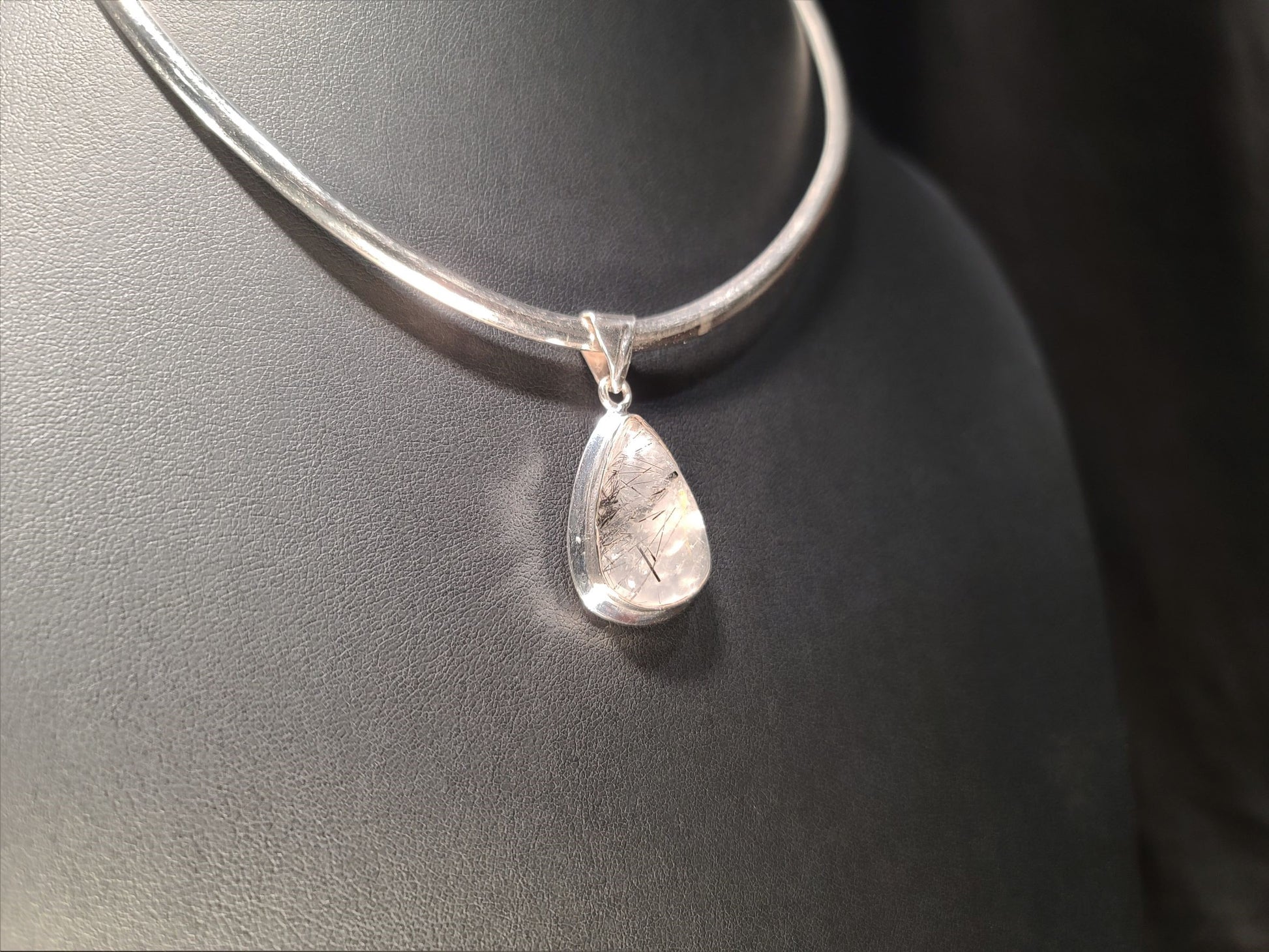 Sterling Silver & Rutile Quartz Pendant - Das Vixen