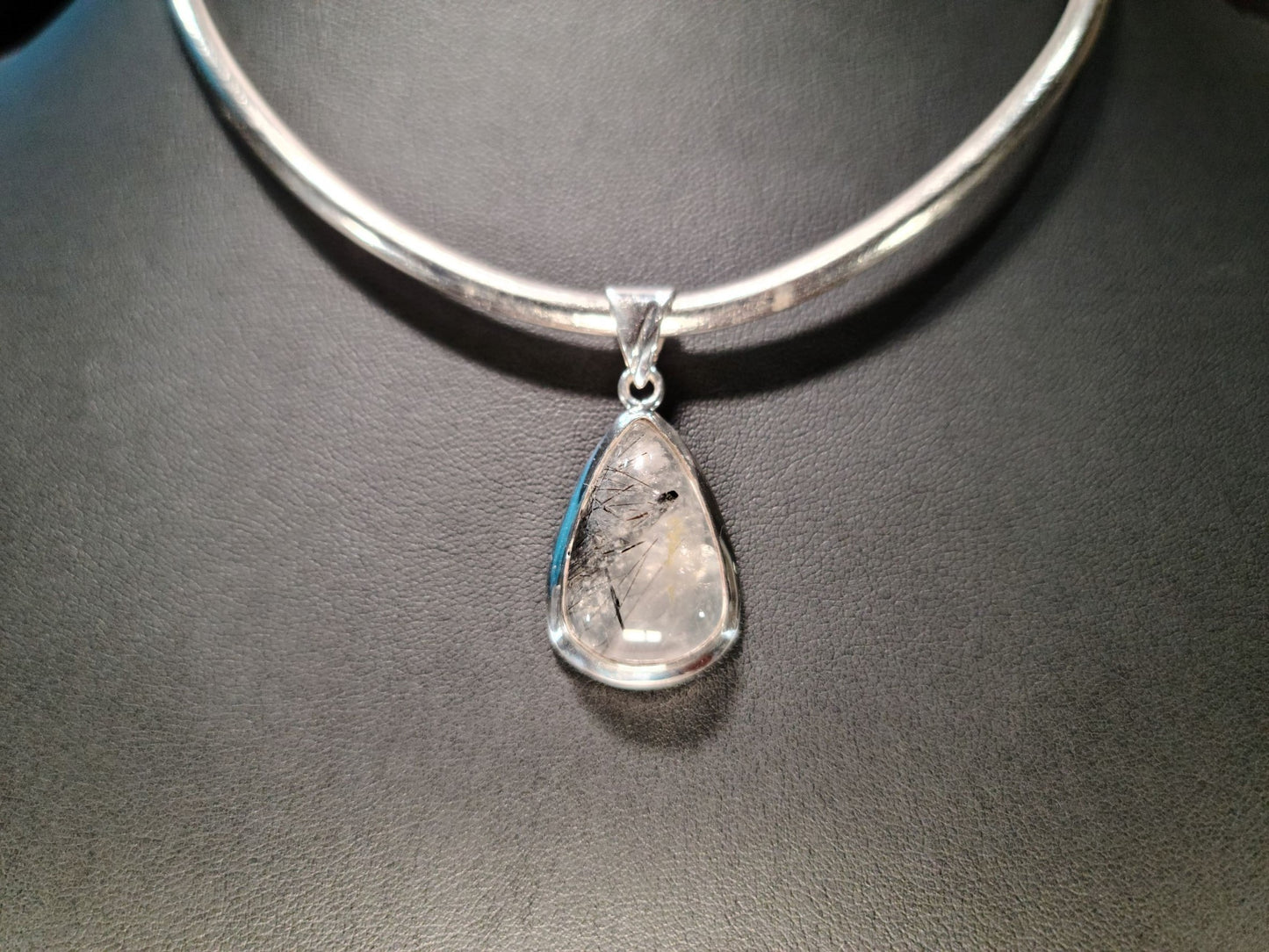 Sterling Silver & Rutile Quartz Pendant - Das Vixen