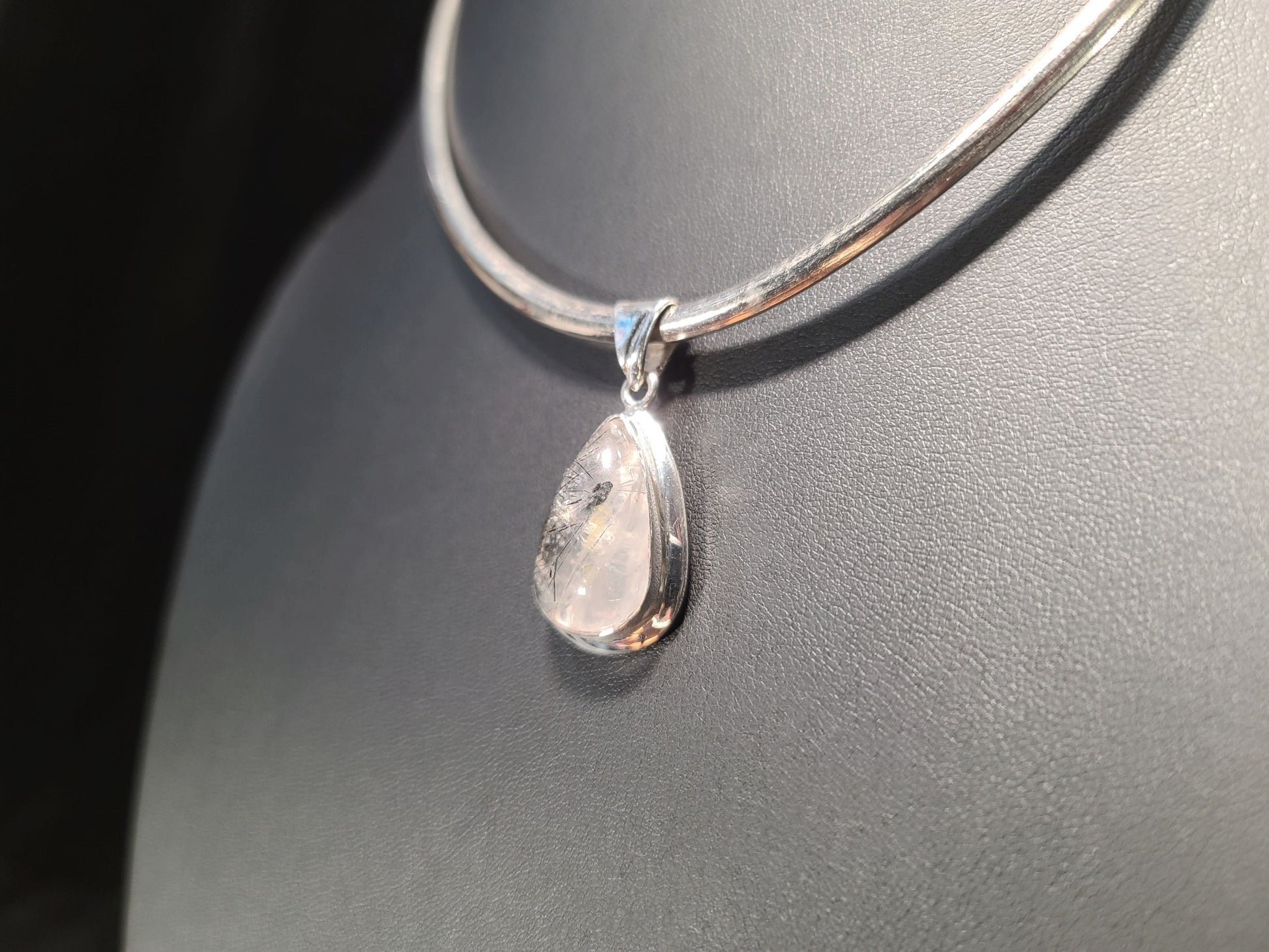 Sterling Silver & Rutile Quartz Pendant - Das Vixen