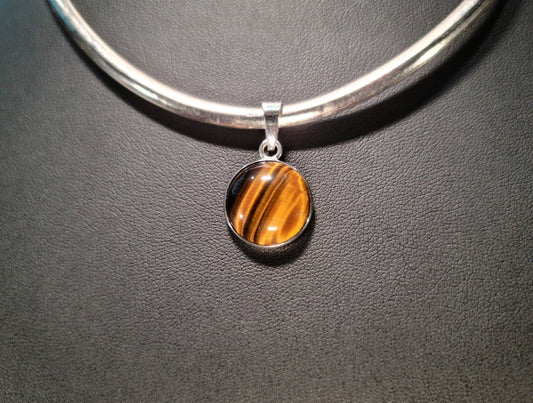 Sterling Silver & Tiger's Eye Pendant - Das Vixen