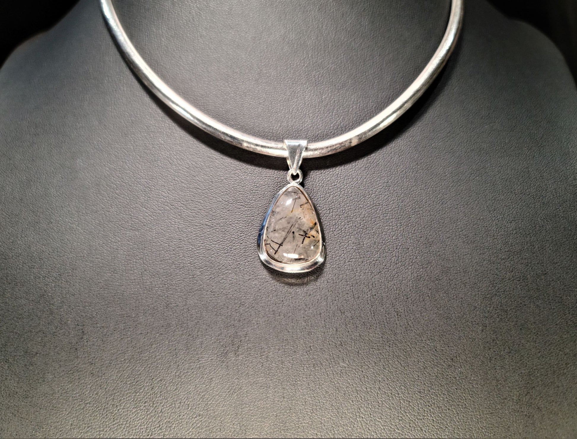 Sterling Silver & Rutile Quartz Pendant - Das Vixen