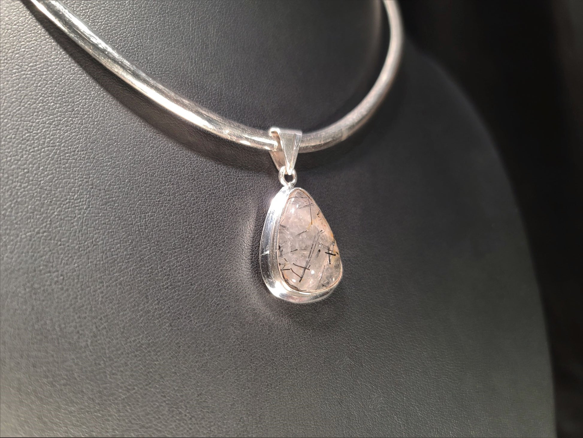 Sterling Silver & Rutile Quartz Pendant - Das Vixen