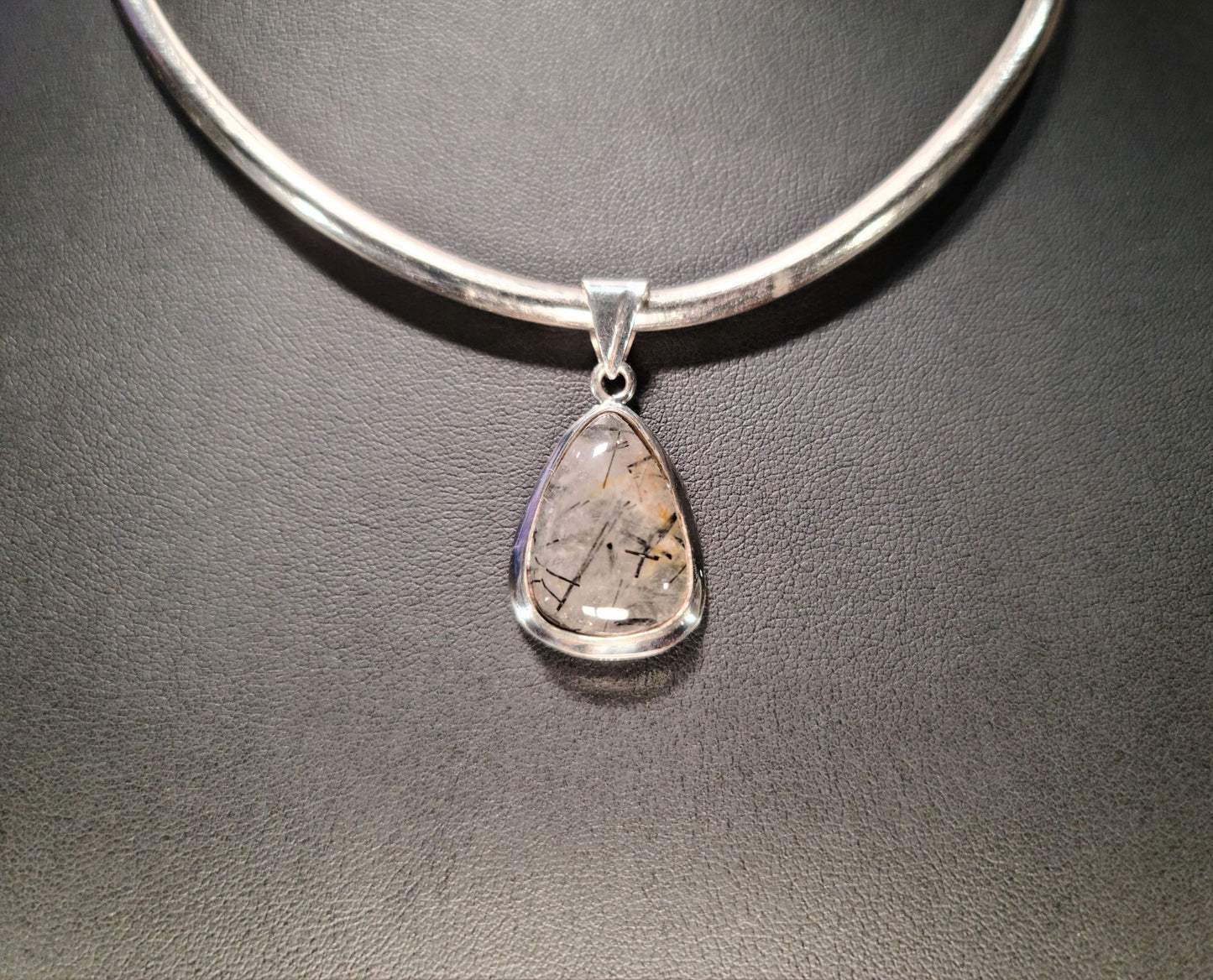 Sterling Silver & Rutile Quartz Pendant - Das Vixen