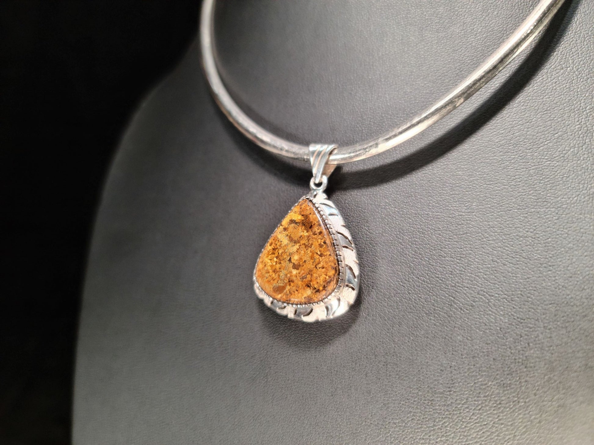 Sterling Silver & Pyrite Pendant - Das Vixen