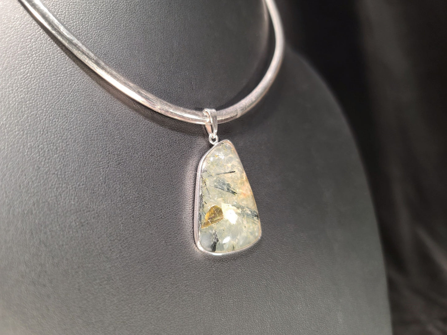 Sterling Silver & Rutile Quartz Pendant - Das Vixen